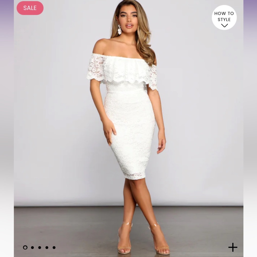 Stunner in lace mini dress